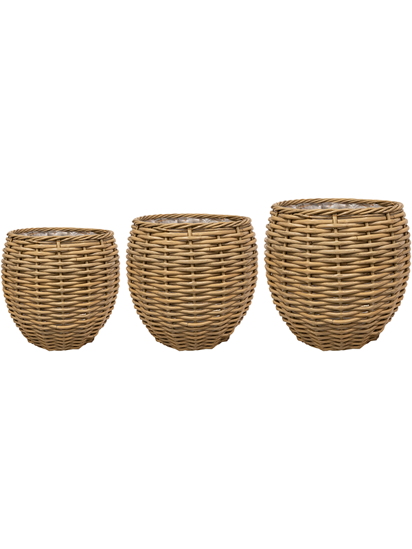 Кашпо Jet pot (set of 3) (Nieuwkoop Europe) 39618 - фото 100228
