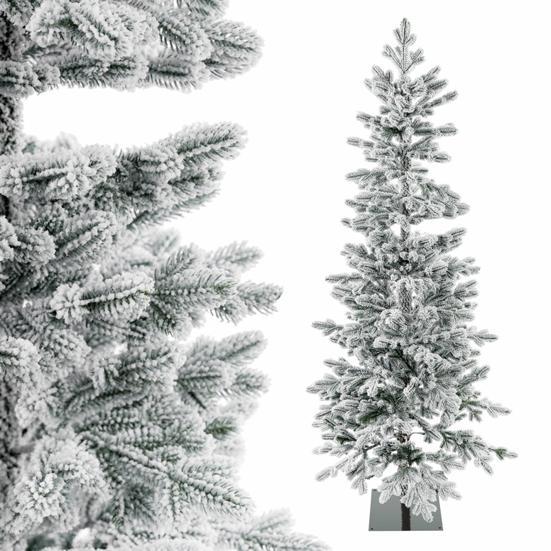Ель искусственная заснеженная "Тикко" (ПЭ), D71xH155 см 41247 - фото 102465
