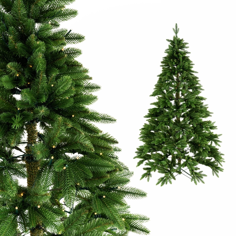 Ель искусственная с лампочками "Ленинградская" (ПВХ,ПЭ), D137xH210 см 41253 - фото 102471