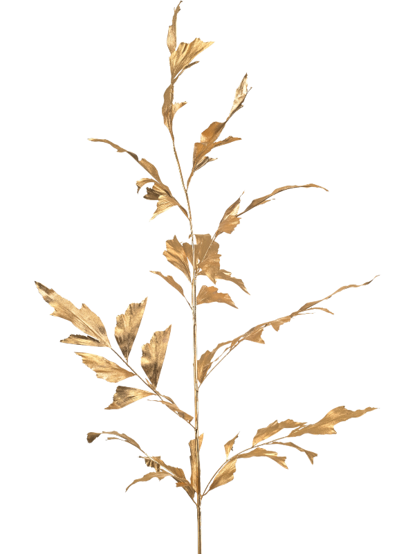 Пальма Кариота ветка золотая (искусственная) Nieuwkoop Europe 41505 - фото 102822