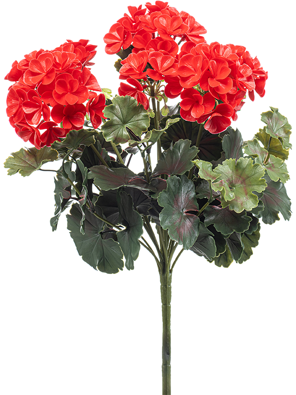 Герань куст красный (uv) (искусственный) Nieuwkoop Europe, 41514 41514 - фото 102831