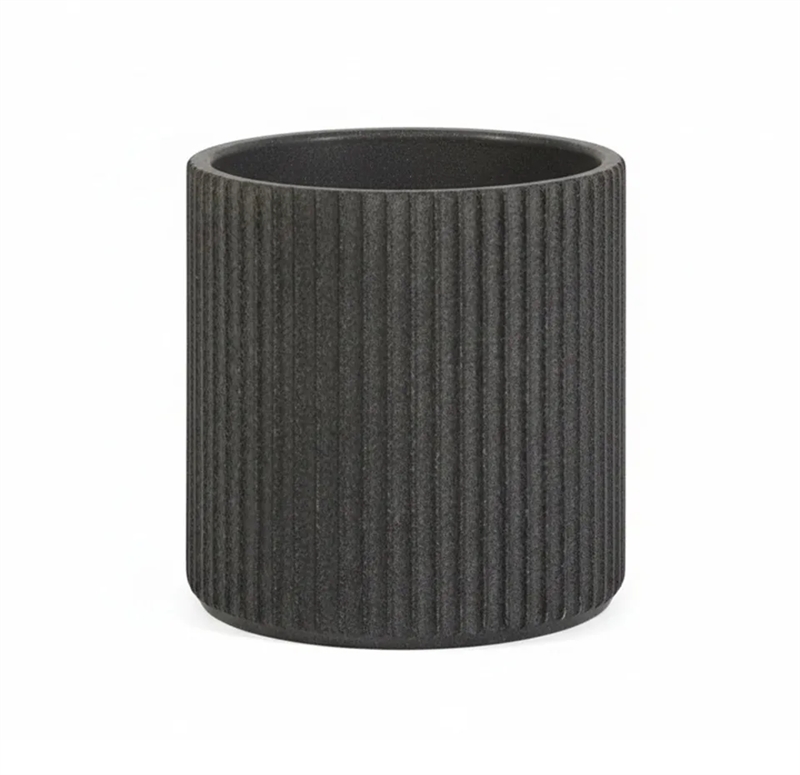 Кашпо CONCRETIKA РИФЛОУ БАЗАЛЬТ 41592 - фото 103012