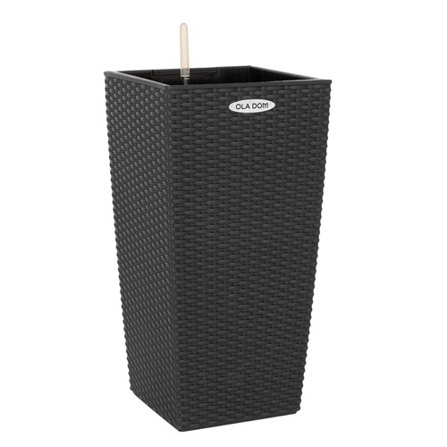 Кашпо с автополивом Ola Dom CUBIS Rattan-30, 14 л 41624 - фото 103262
