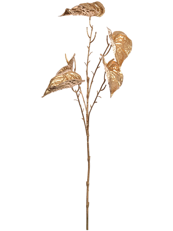 Антуриум цветок золотой (искусственный) Nieuwkoop Europe 41648 - фото 103279