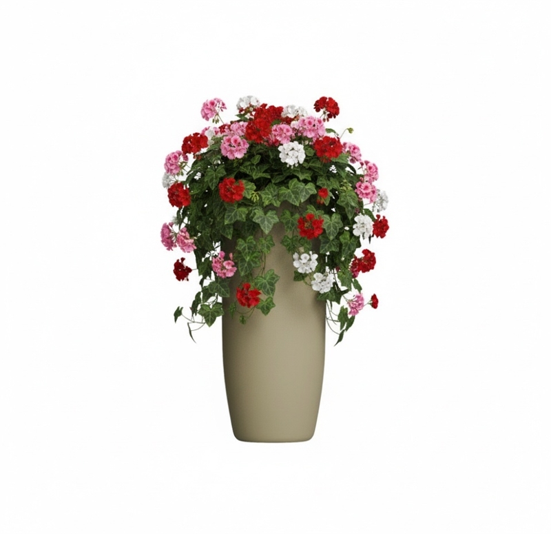 Кашпо CONCRETIKA ЙАР ИМБИРНЫЙ высокое 42394 - фото 104336