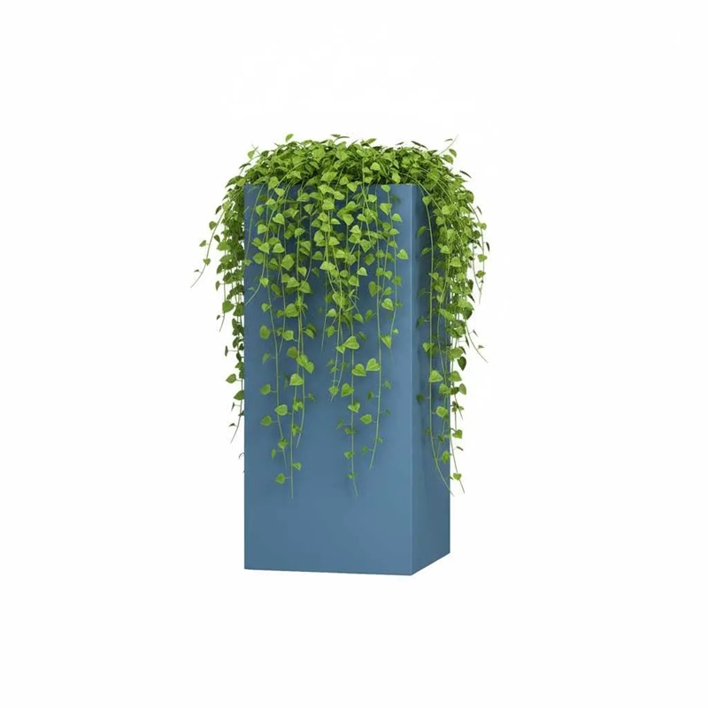 Кашпо CONCRETIKA КОЛОННА Блю низкое 44099 - фото 106429