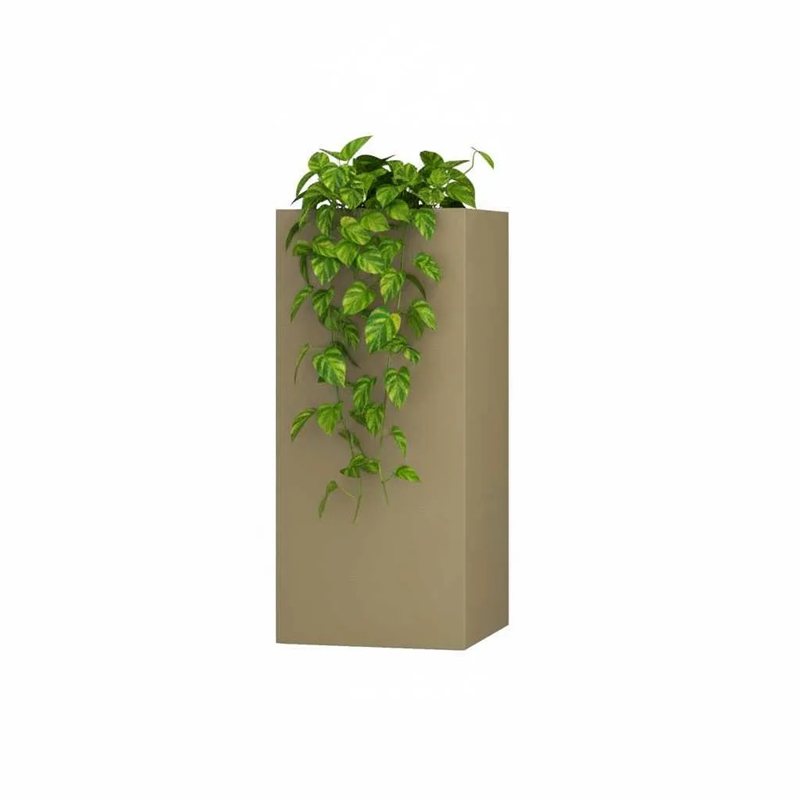 Кашпо CONCRETIKA КОЛОННА ИМБИРНЫЙ низкое 44109 - фото 106439