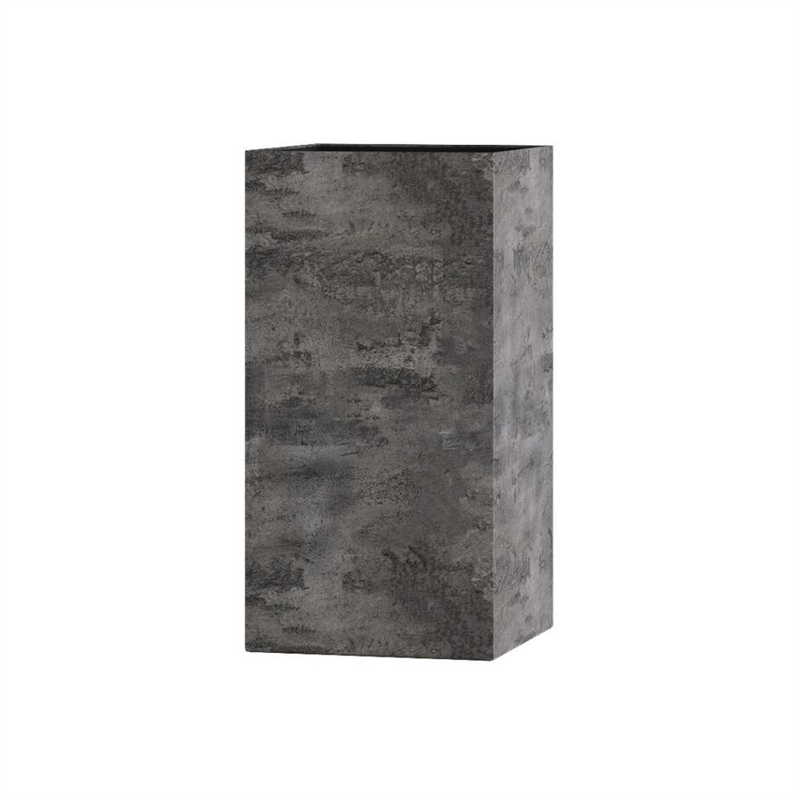 Кашпо CONCRETIKA КОЛОННА КОНКРИТ ГРЕЙ ДАРК низкое 44113 - фото 106443
