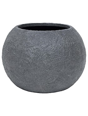 Кашпо Rocky bowl smoke-granite - фото 13885