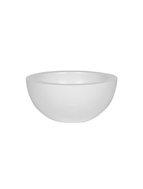 Кашпо Fiberstone matt white vic bowl (Pottery Pots) - фото 19249