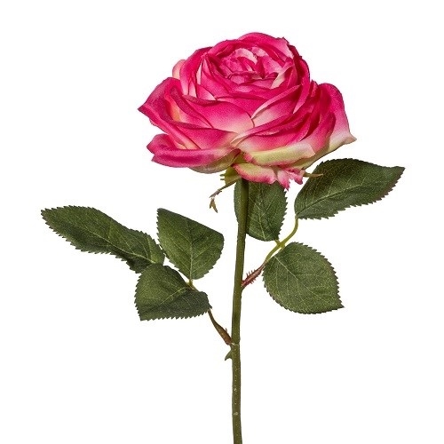 Роза H38 см розовая (искусственная) GL - фото 30805