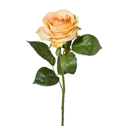 Роза H53 см персиковая (искусственная) GL - фото 30825