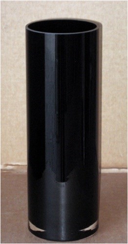 Ваза стеклянная Цилиндр D15 H60 см черная - фото 38529
