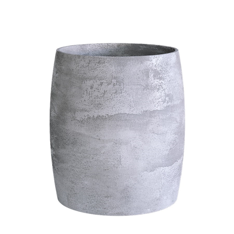 Кашпо CONCRETIKA CIGAR CONCRETE GREY LIGHT низкое 23022 - фото 43360