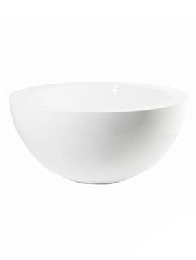 Кашпо Fiberstone glossy white vic bowl (Pottery Pots) - фото 61169