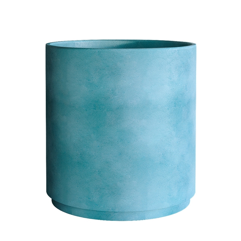 Кашпо CONCRETIKA CYLINDER XL CLOUDY BLUE высокое 23472 - фото 61465