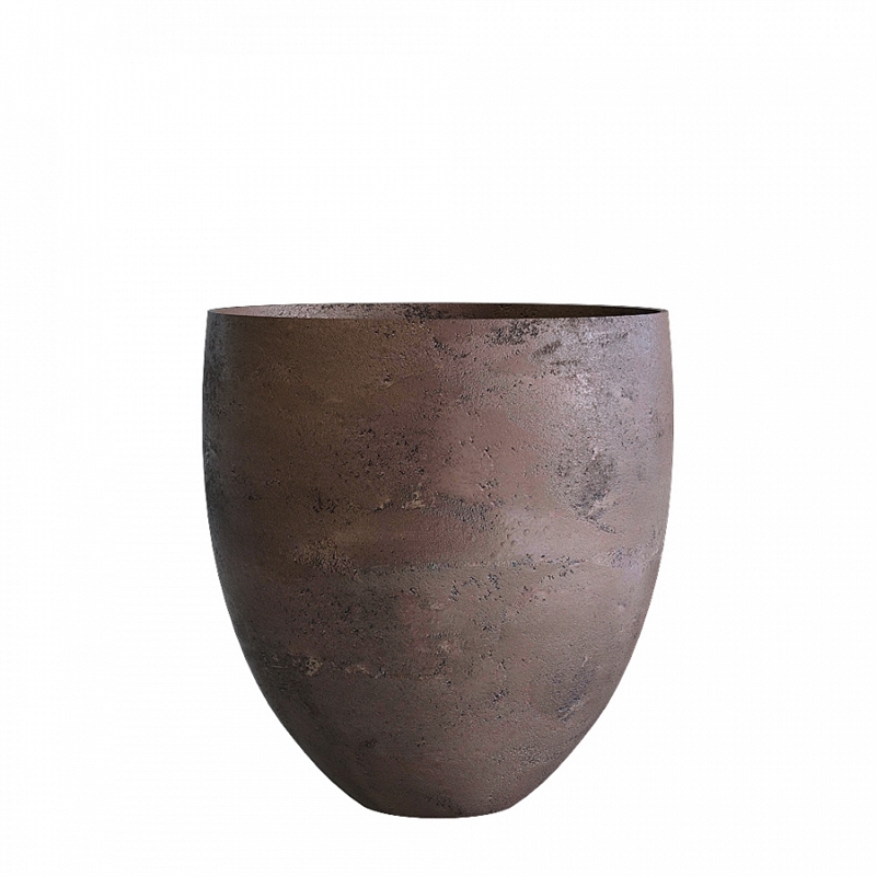 Кашпо CONCRETIKA BARREL TAUPE CONCRETE низкое 31572 - фото 61900