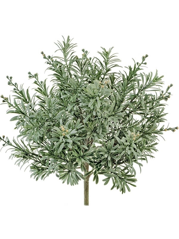 Кроссостефиум (Миллер) серо-зеленый куст со св.лимон.завязями (искусственный) Treez Collection - фото 64847
