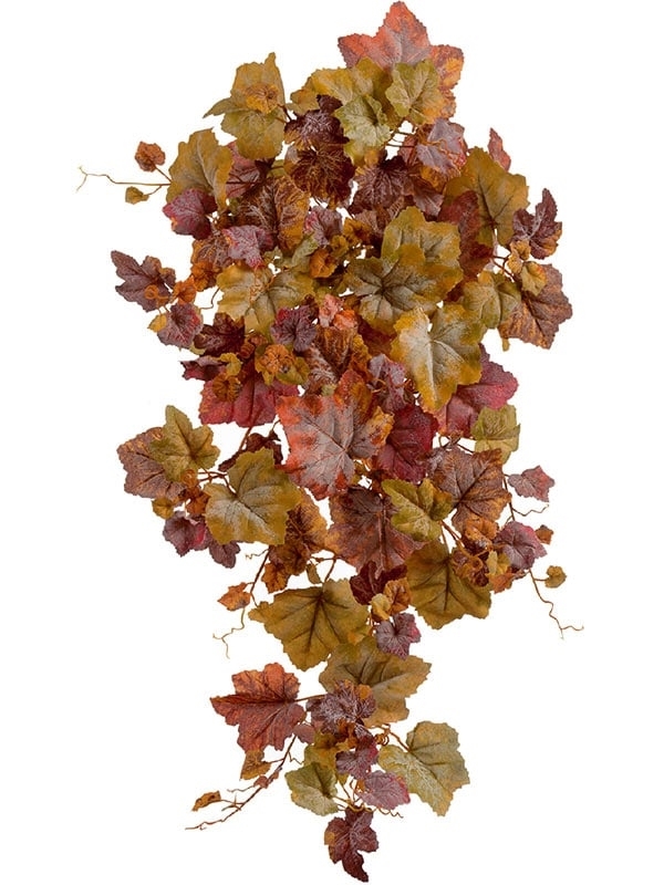Виноградный куст Velvety желто-красный микс (искусственный) Treez Collection - фото 65037
