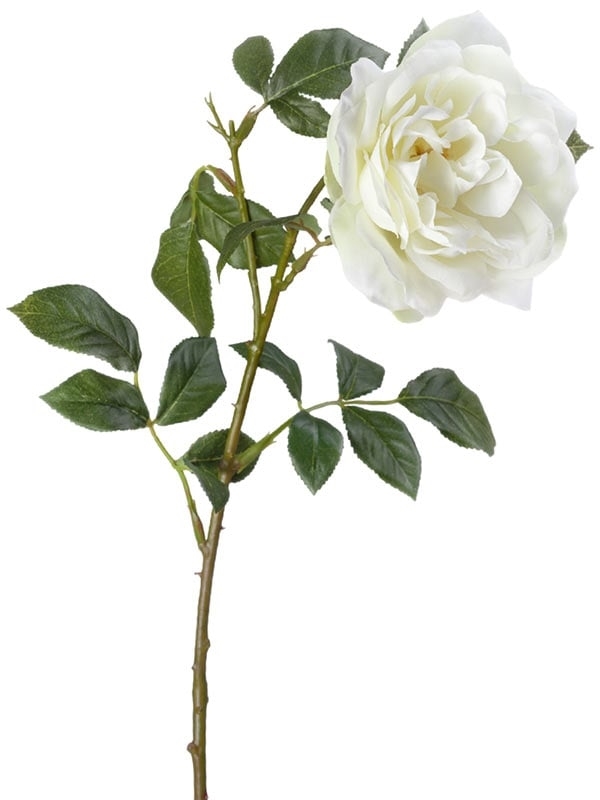 Роза Эльфе белая крупная садовая (искусственная) Treez Collection - фото 65252