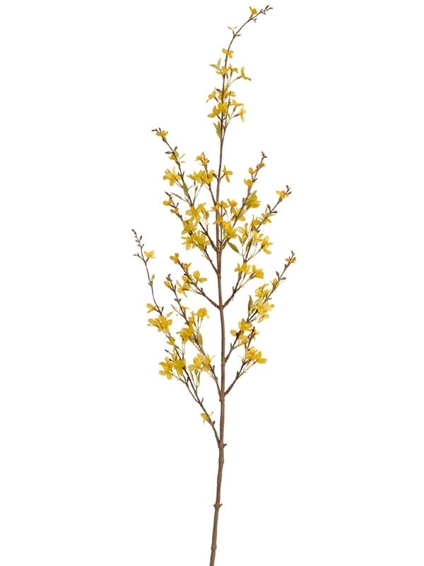 Ветка Форзиции цветущая средняя (искусственная) Treez Collection - фото 65342