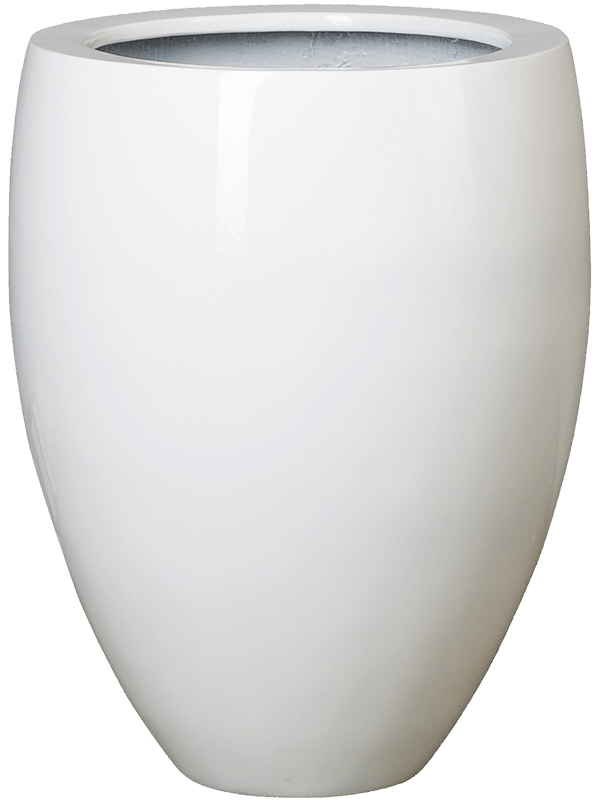 Кашпо Fiberstone glossy white bond (Pottery Pots) - фото 66765