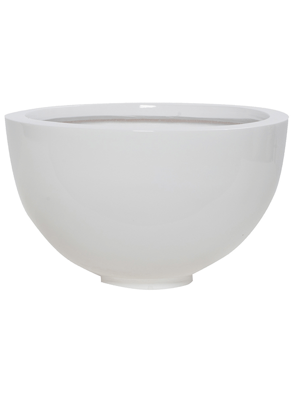 Кашпо Fiberstone glossy white peter (Pottery Pots) - фото 66787