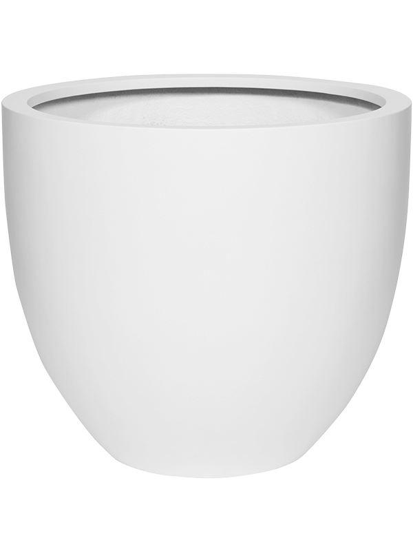 Кашпо Fiberstone matt white jesslyn (Pottery Pots) - фото 66865