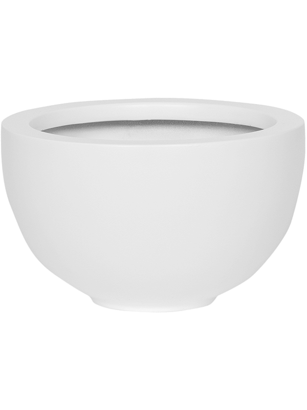 Кашпо Fiberstone matt white peter (Pottery Pots) - фото 66876