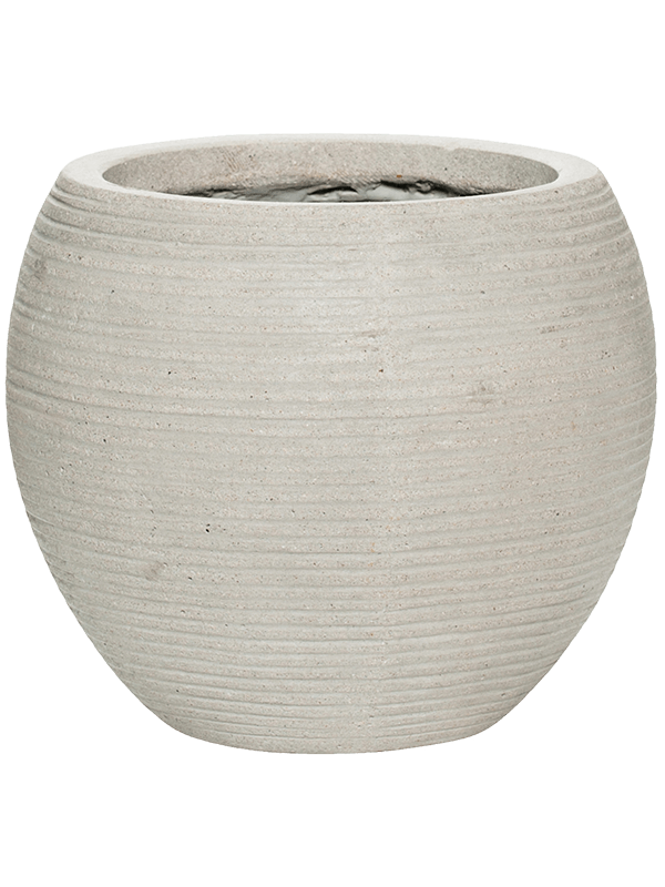Кашпо Fiberstone ridged cement abby horizontal (Pottery Pots) - фото 66892