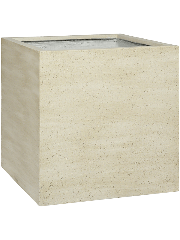 Кашпо Cement block vertical beige washed (Pottery Pots) - фото 67083