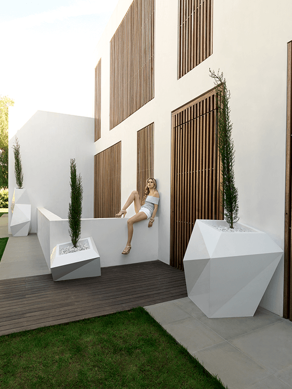 Кашпо Faz basic (Vondom) черное 5423 - фото 69145