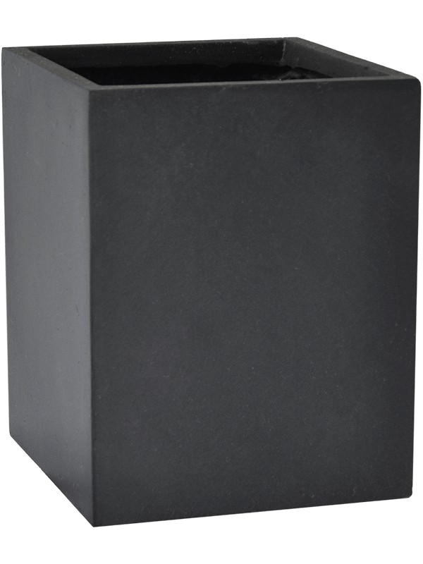 Кашпо Basic cube dark grey (Nieuwkoop Europe) - фото 69590