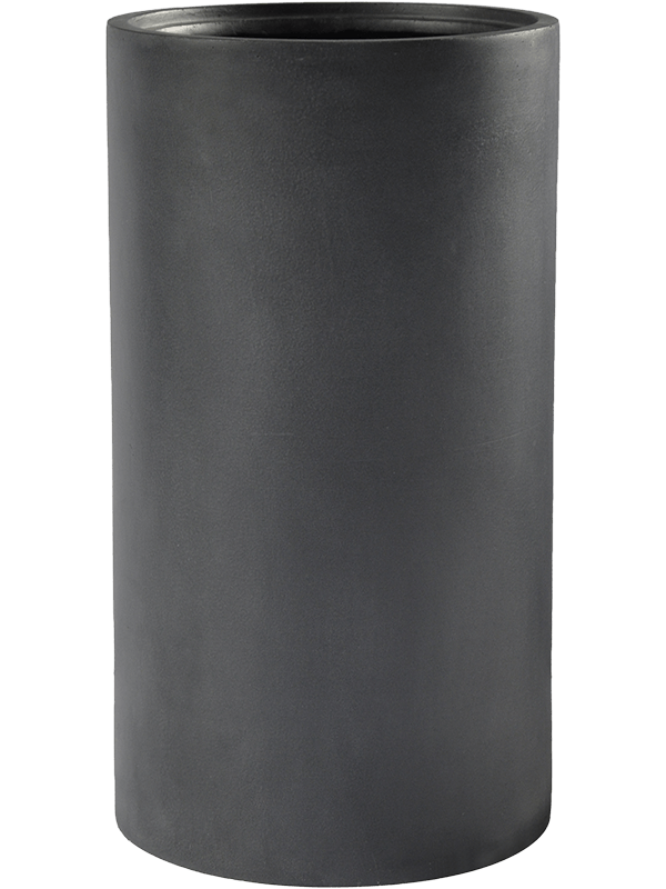 Кашпо Basic cylinder dark grey with технический горшок (Nieuwkoop Europe) - фото 69591