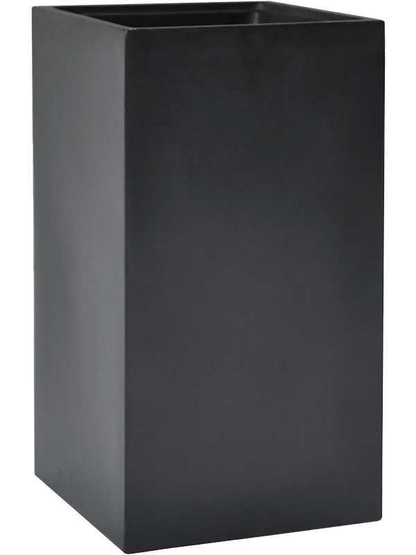 Кашпо Basic square dark grey with технический горшок (Nieuwkoop Europe) - фото 69593