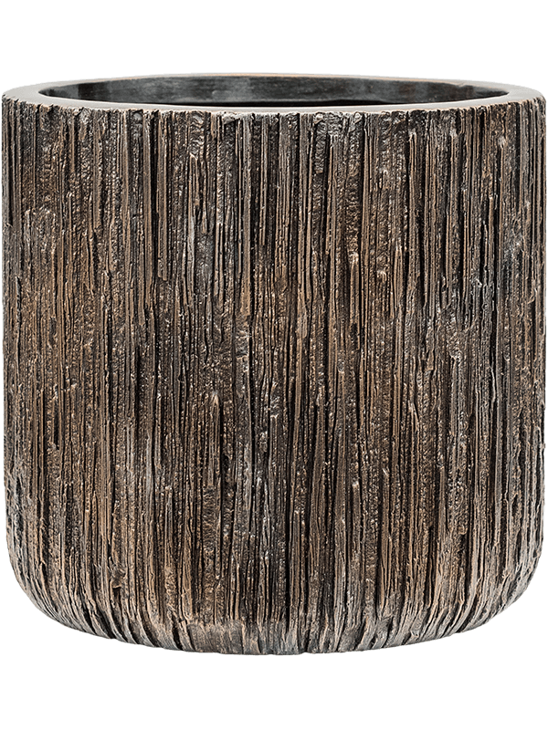 Кашпо Luxe lite universe waterfall cylinder bronze (Nieuwkoop Europe) - фото 69637
