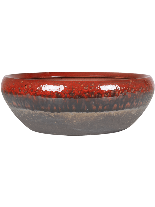 Кашпо Amora bowl black red (Nieuwkoop Europe) - фото 69913