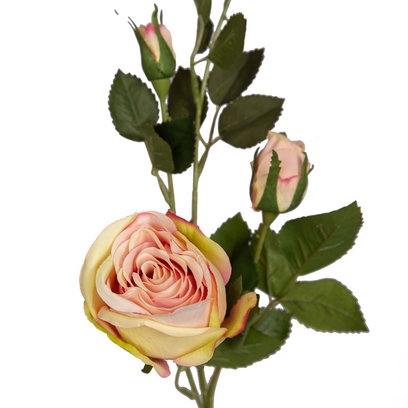 7141/9191-4/5 Роза 1гол+2бут. h72см (светло-розовая) 26990 - фото 93866