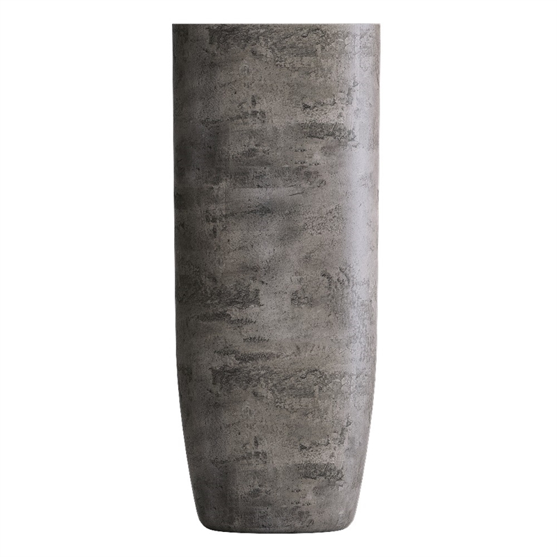 Кашпо CONCRETIKA YAR CONCRETE GREY DARK высокое 38926 - фото 97198