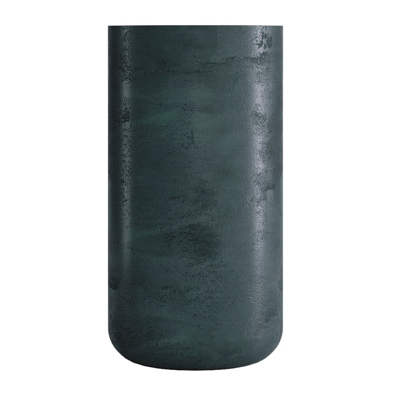 Кашпо CONCRETIKA TOPPER OCEAN GREEN высокое 31383 - фото 97470