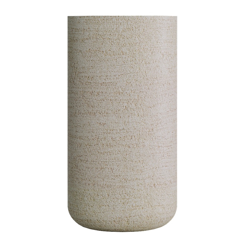 Кашпо CONCRETIKA TOPPER EROSIA YELLOW высокое 31377 - фото 97477