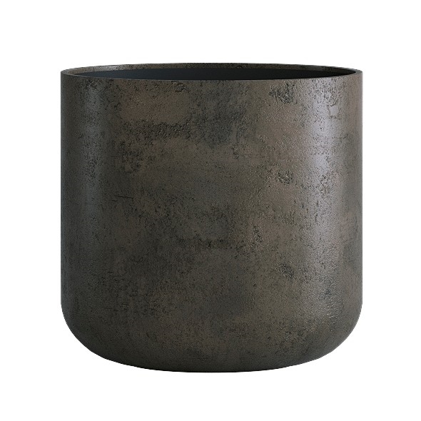 Кашпо CONCRETIKA TOPPER BREZENT GREY низкое 31295 - фото 97528