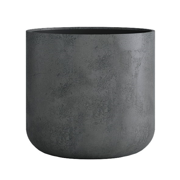 Кашпо CONCRETIKA TOPPER SMOKEY BLUE низкое 24960 - фото 97529