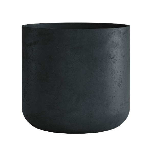 Кашпо CONCRETIKA TOPPER ANTRACITE низкое 31290 - фото 97531