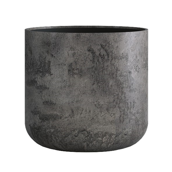 Кашпо CONCRETIKA TOPPER CONCRETE GREY DARK низкое 23336 - фото 97532