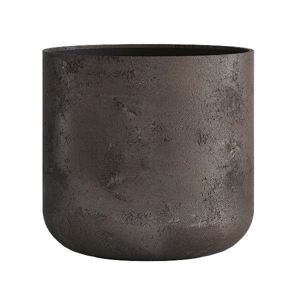 Кашпо CONCRETIKA TOPPER TAUPE CONCRETE низкое 31323 - фото 97535
