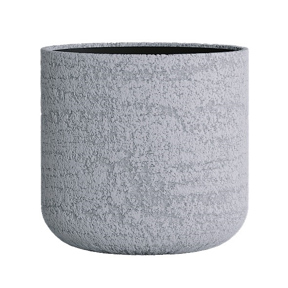 Кашпо CONCRETIKA TOPPER EROSIA WHITE низкое 31309 - фото 97539
