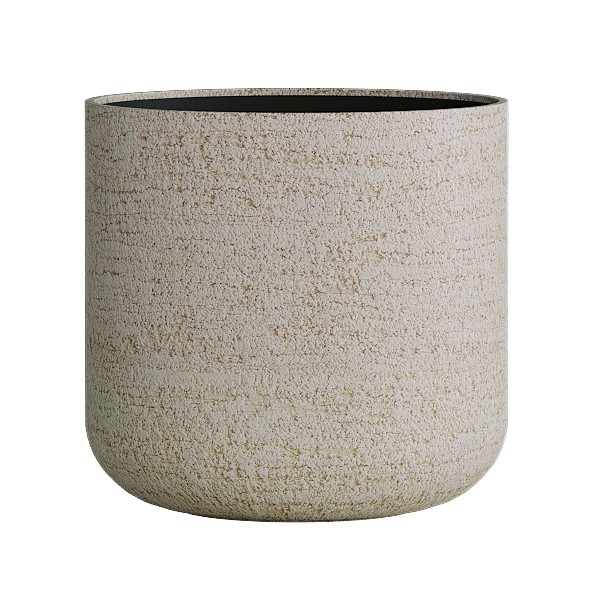Кашпо CONCRETIKA TOPPER EROSIA YELLOW низкое 31310 - фото 97540