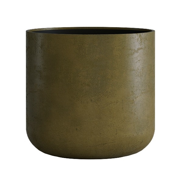 Кашпо CONCRETIKA TOPPER AVOCADO GREEN низкое 31291 - фото 97546
