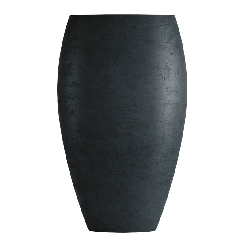 Кашпо CONCRETIKA OVAL ANTRACITE высокое 23187 - фото 97799